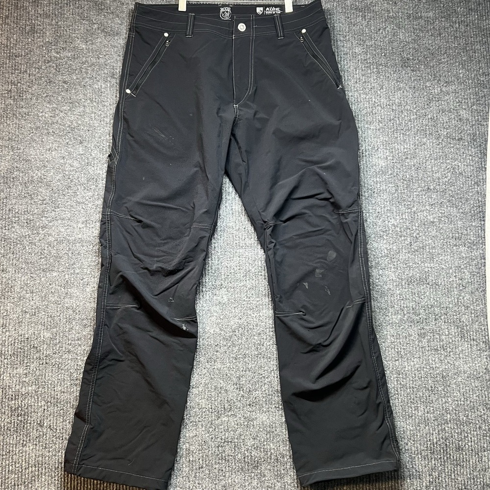 Kuhl Raid Men's‎ Pants 36x32 Black Outdoor Hiking Pockets Hiking Gorpcore *read*